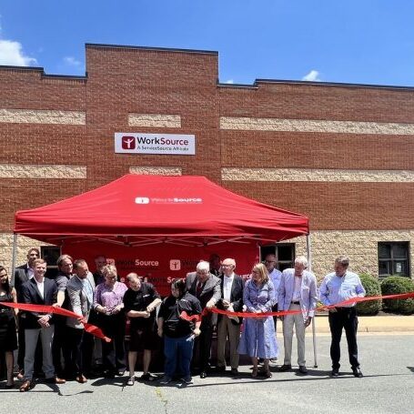 WorkSource Ribbon Cutting photo by ServiceSource